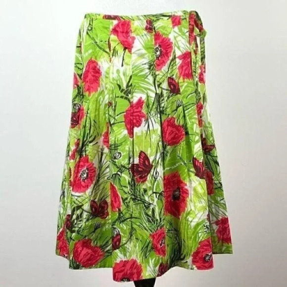 Talbots womens skirt size 8 multicolored floral - Picture 7 of 7